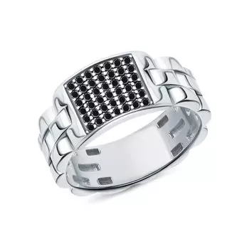 Серебряное кольцо с фианитами