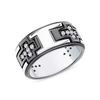 Серебряное кольцо с фианитами