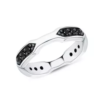 Серебряное кольцо с фианитами