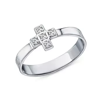 Серебряное кольцо с фианитами