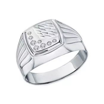 Серебряное кольцо с фианитами