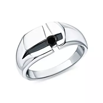 Серебряное кольцо с фианитами