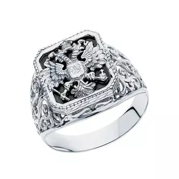 Серебряное кольцо с фианитами