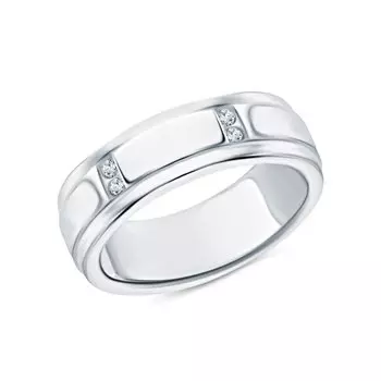 Серебряное кольцо с фианитами