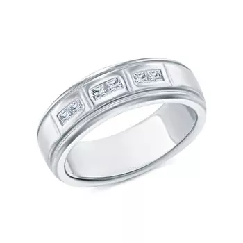 Серебряное кольцо с фианитами