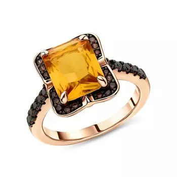 Серебряное кольцо с фианитами и алпанитом