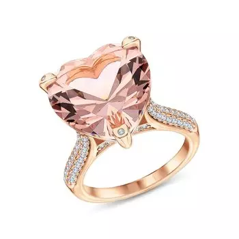 Серебряное кольцо с фианитами и алпанитом