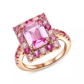 Серебряное кольцо с фианитами и алпанитом