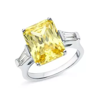 Серебряное кольцо с фианитами и алпанитом