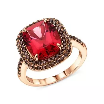 Серебряное кольцо с фианитами и алпанитом