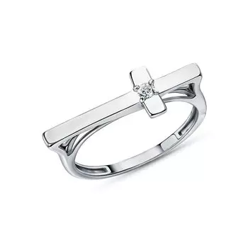 Серебряное кольцо с фианитом