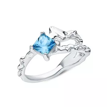 Серебряное кольцо с фианитом