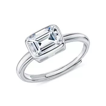 Серебряное кольцо с фианитом