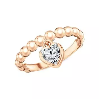 Серебряное кольцо с фианитом