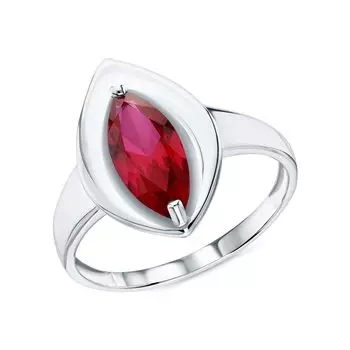 Серебряное кольцо с фианитом