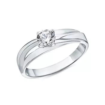 Серебряное кольцо с фианитом