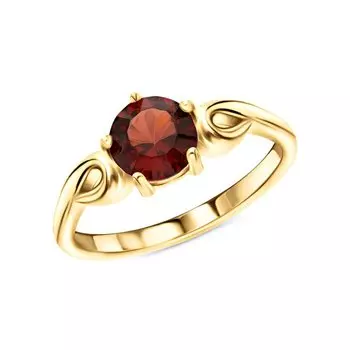 Серебряное кольцо с гранатами природными