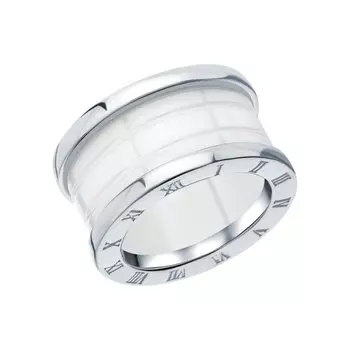 Серебряное кольцо с керамикой