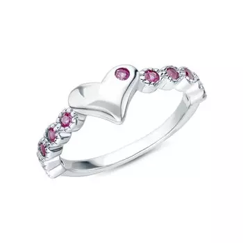 Серебряное кольцо с корундом