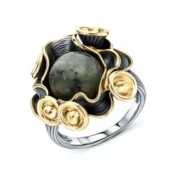 Серебряное кольцо с лабрадоритом