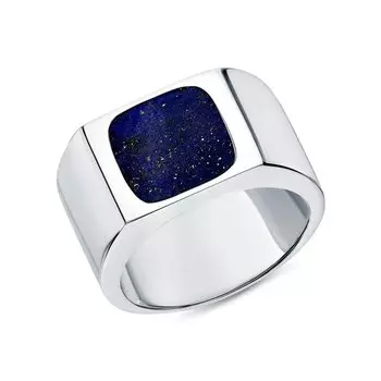 Серебряное кольцо с лазуритом