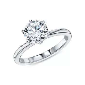 Серебряное кольцо с муассанитами