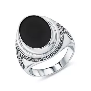 Серебряное кольцо с ониксом