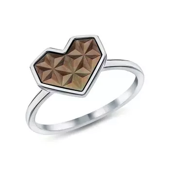 Серебряное кольцо с перламутровой мозаикой