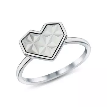 Серебряное кольцо с перламутровой мозаикой