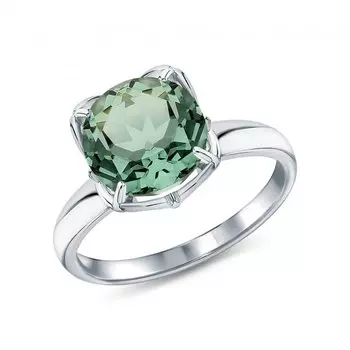 Серебряное кольцо с празиолитом