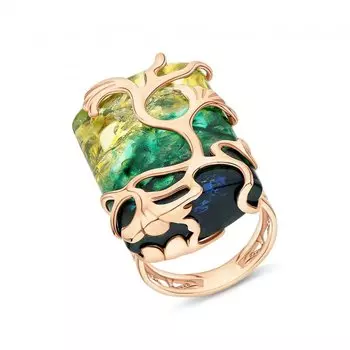 Серебряное кольцо с янтарем