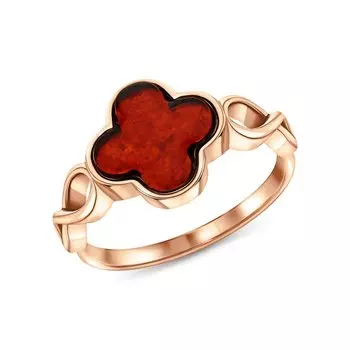 Серебряное кольцо с янтарем