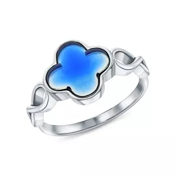 Серебряное кольцо с янтарями природными