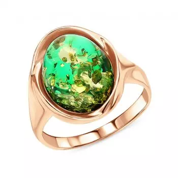 Серебряное кольцо с янтарями природными