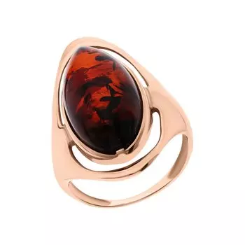 Серебряное кольцо с янтарями природными