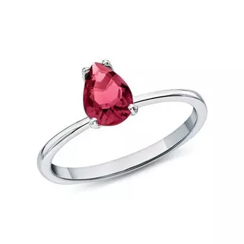 Серебряное кольцо с рубинами природными