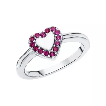 Серебряное кольцо с сапфирами выращенными