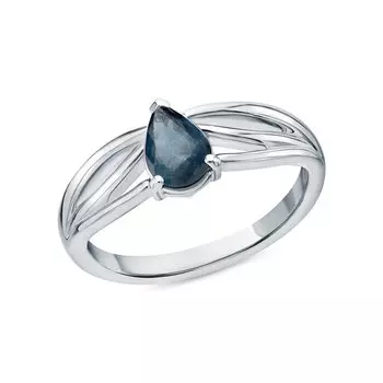 Серебряное кольцо с сапфиром