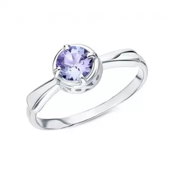 Серебряное кольцо с танзанитом