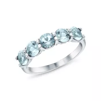 Серебряное кольцо с топазами