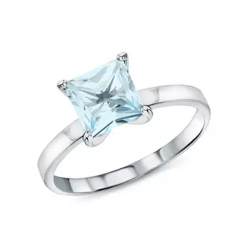 Серебряное кольцо с топазами природными