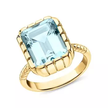 Серебряное кольцо с топазами природными