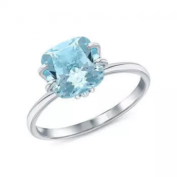 Серебряное кольцо с топазами природными