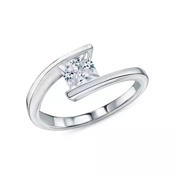 Серебряное кольцо с топазами природными