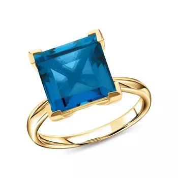 Серебряное кольцо с топазом природным