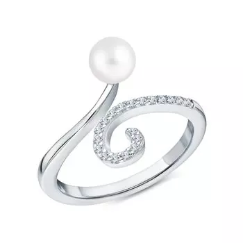 Серебряное кольцо с жемчугом