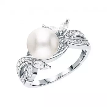 Серебряное кольцо с жемчугом