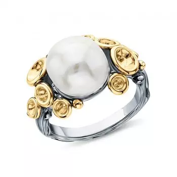 Серебряное кольцо с жемчугом