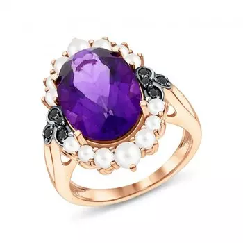 Серебряное кольцо с жемчугом