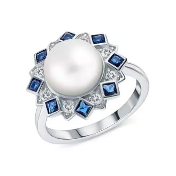 Серебряное кольцо с жемчугом